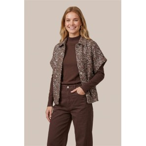 CS The Label Gilet Gilana Glitter Brown CS The Label Gilet Gilana Glitter Brown